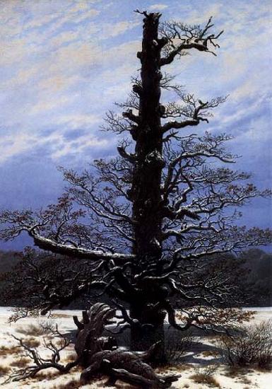 Caspar David Friedrich The Oaktree in the Snow oil painting image